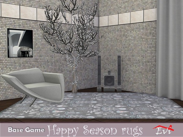  The Sims Resource: Happy season rugs by evi