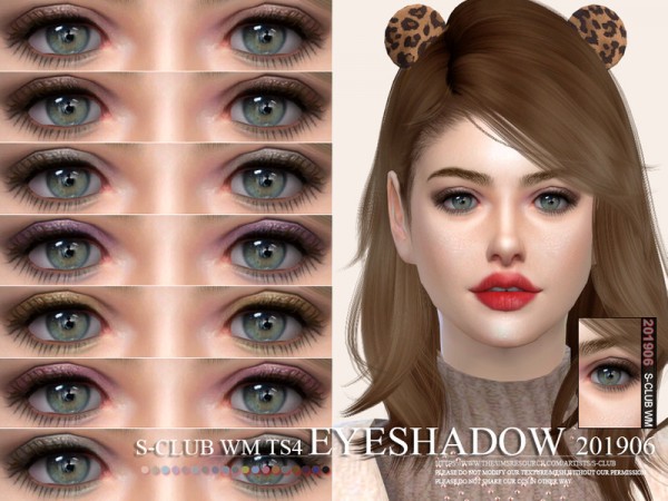  The Sims Resource: Eyeshadow 201906 by S Club
