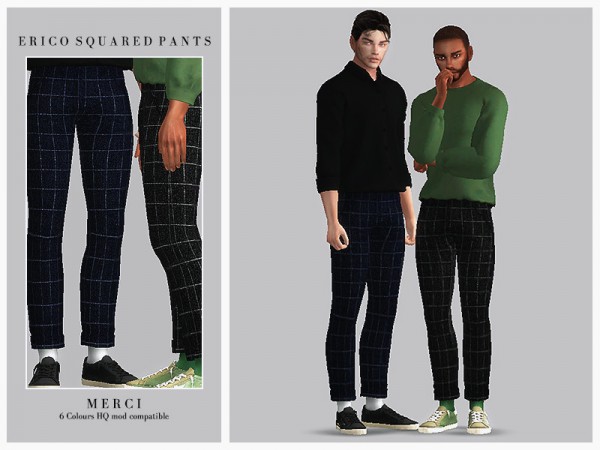  The Sims Resource: Erico Squared Pants by Merci
