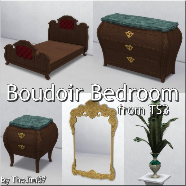 Mod The Sims: Boudoir Bedroom from TS3 by TheJim07