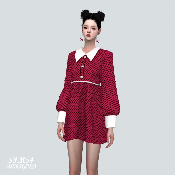  SIMS4 Marigold: Candy Mini Dress