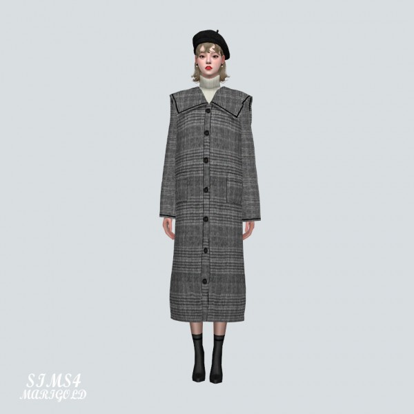  SIMS4 Marigold: Lovely Sailor Long Coat