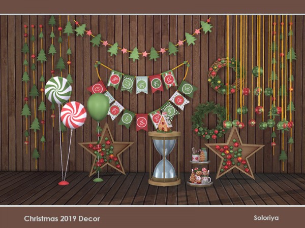  The Sims Resource: Christmas 2019 Decor by soloriya