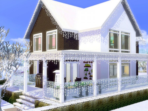  The Sims Resource: Modern Christmas house by sharon337