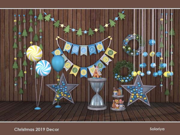  The Sims Resource: Christmas 2019 Decor by soloriya