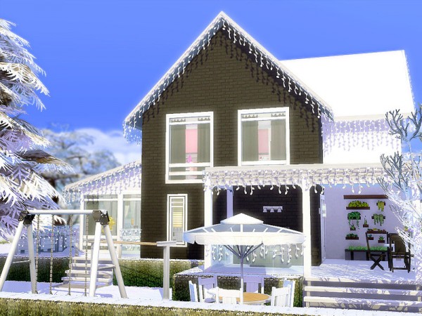  The Sims Resource: Modern Christmas house by sharon337