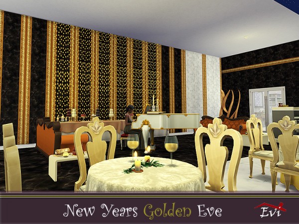  The Sims Resource: New Year Golden Eve by evi