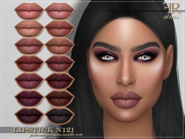  The Sims Resource: Lipstick N121 by FashionRoyaltySims