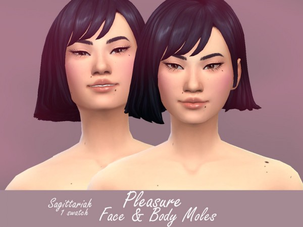  The Sims Resource: Pleasure Face and Body Moles by Sagittariah
