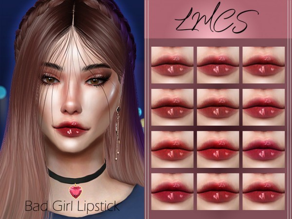  The Sims Resource: Bad Girl Lipstick by Lisaminicatsims