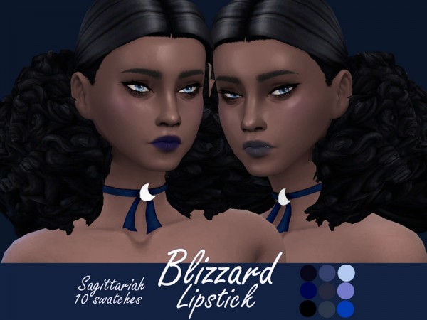  The Sims Resource: Blizzard Lipstick by Sagittariah