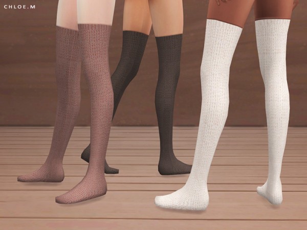  The Sims Resource: Knitted Socks by ChloeMMM