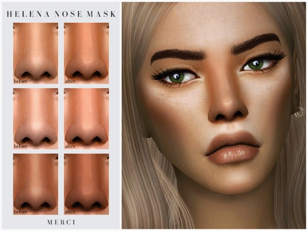  The Sims Resource: Helena Nose Mask by Merci