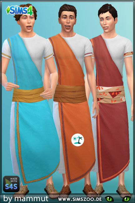  Blackys Sims 4 Zoo: Skirt and Top Early Civ by mammut