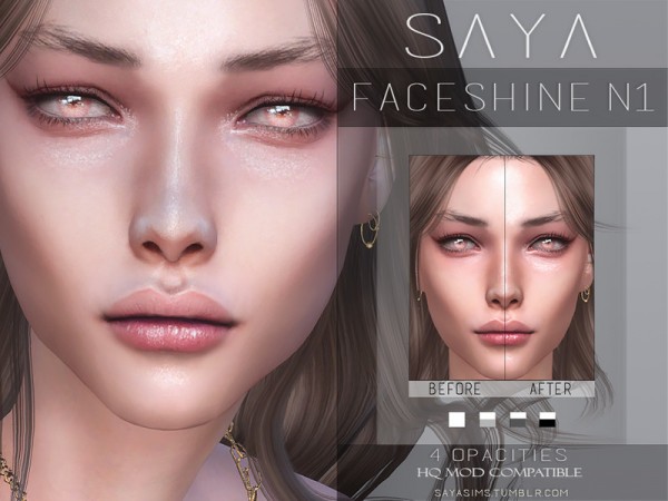  The Sims Resource: Faceshine N1 by SayaSims