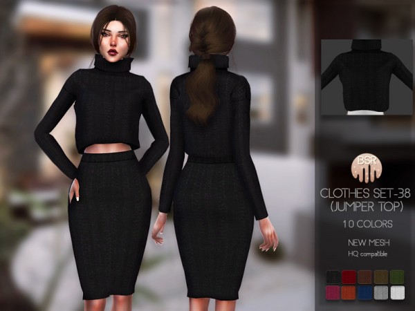  The Sims Resource: Clothes SET 38 Jumper Top by busra tr
