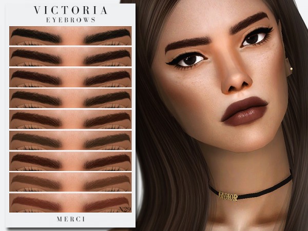 The Sims Resource: Victoria Eyebrows by Merci