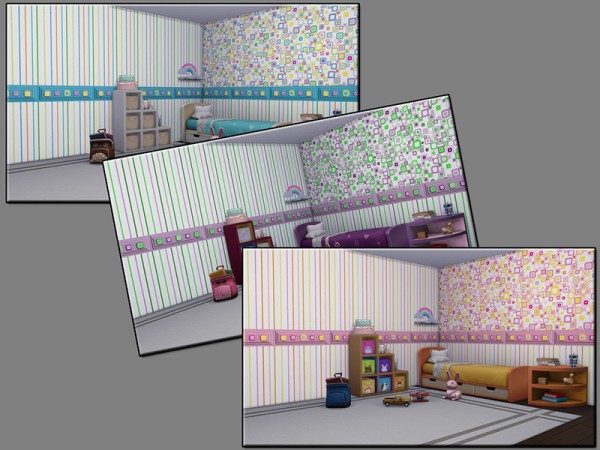  The Sims Resource: Higgledy Piggledy Rectangle set by matomibotaki
