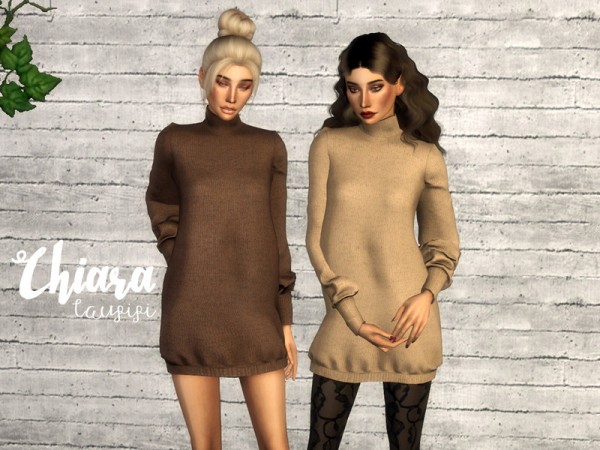  The Sims Resource: Chiara Dress by Laupipi