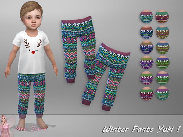  The Sims Resource: Winter Pants Yuki 1 by Jaru Sims