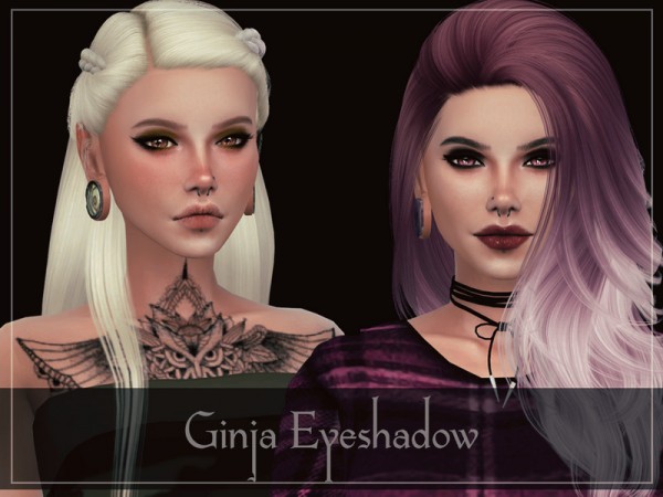  The Sims Resource: Ginja Eyeshadow by Reevaly