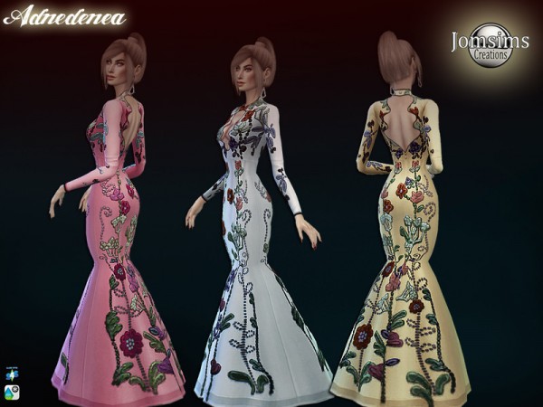  The Sims Resource: Adnedenea dress by Jomsims