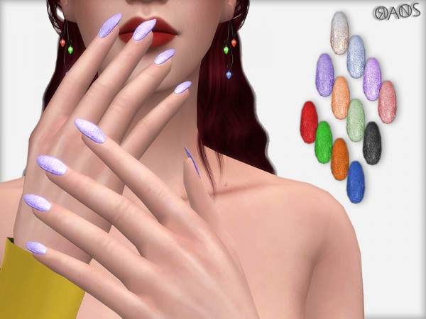  The Sims Resource: New Year Nails by OranosTR