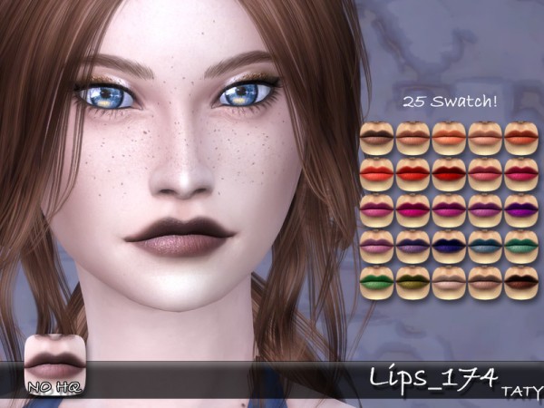  The Sims Resource: Lips 174 by Taty