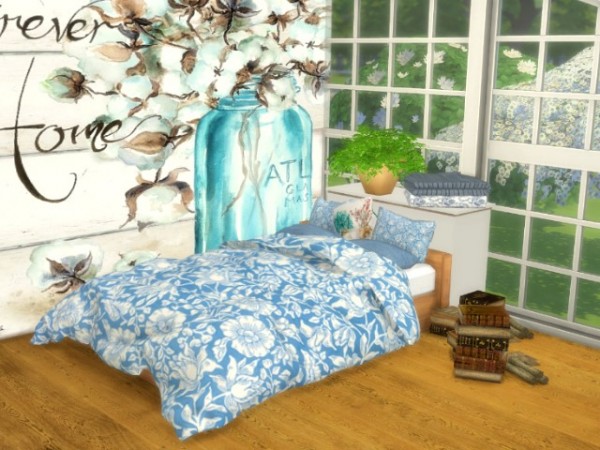  All4Sims: Bed, Bedding and Pillows by Oldbox