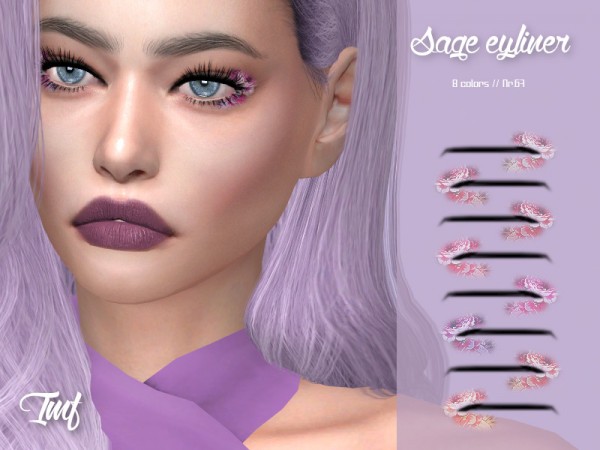  The Sims Resource: Sage Eyeliner N.67 by IzzieMcFire
