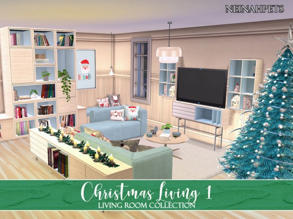  The Sims Resource: Christmas Living Collection I by neinahpets
