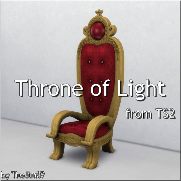  Mod The Sims: Throne of Light by TheJim07