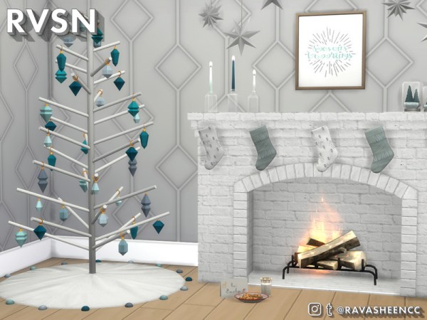  The Sims Resource: Sleigh in It Modern Winterfest Set by RAVASHEEN