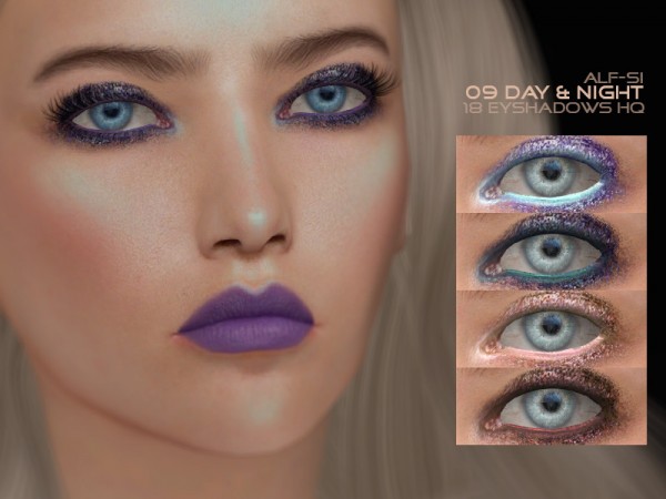  The Sims Resource: Day and Night   Eyeshadow 09 HQ  by Alf si