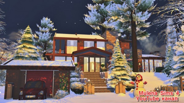  Sims 3 by Mulena: Winter family home