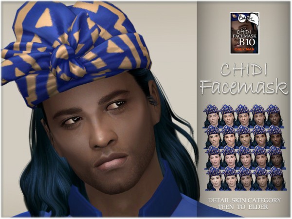  The Sims Resource: Chidi facemask by BAkalia