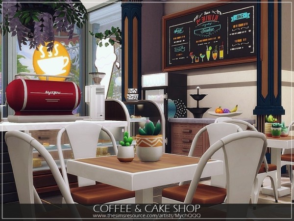  The Sims Resource: Coffee and Cake Shop by MychQQQ