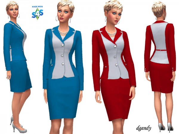  The Sims Resource: Career Line   Power Suit 20191207 by dgandy