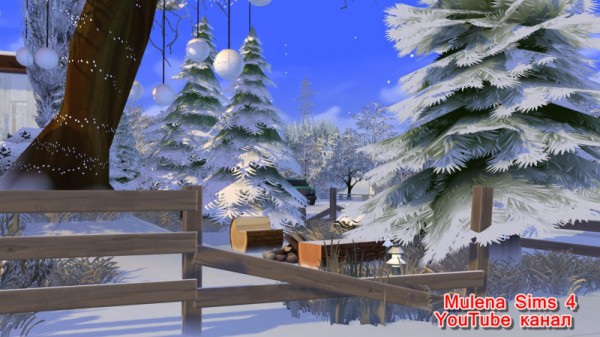  Sims 3 by Mulena: Winter family home
