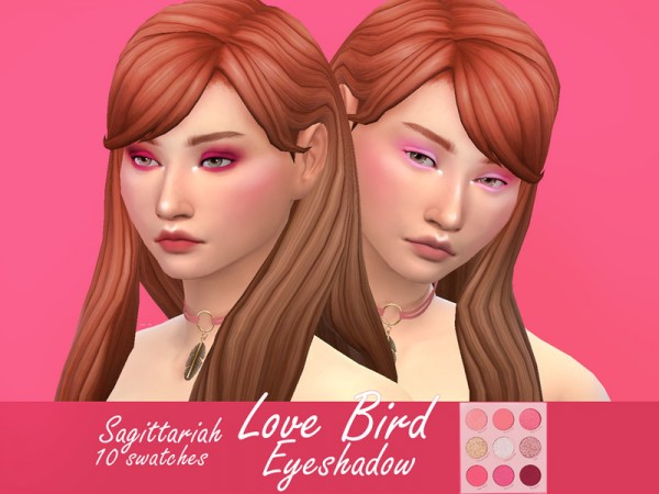 The Sims Resource: Colourpop Love Bird Eyeshadow by Sagittariah