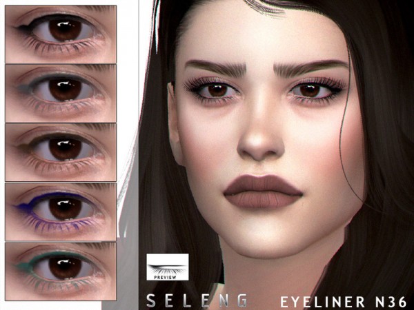  The Sims Resource: Eyeliner N36 by Seleng