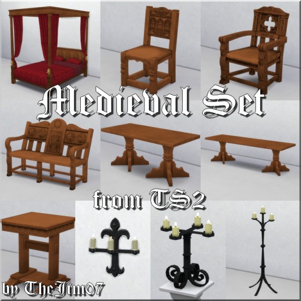  Mod The Sims: Medieval Set from TS2 by TheJim07