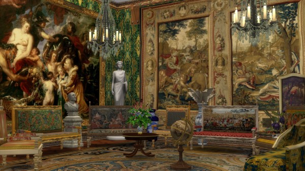  Regal Sims: Louis XIII Sofa and Armchair