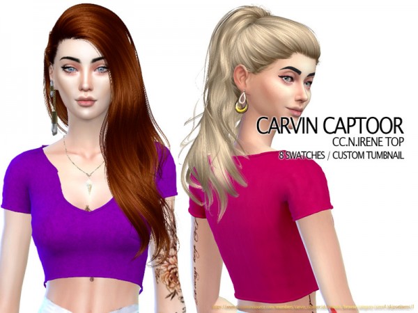  The Sims Resource: Irene Top by carvin captoor