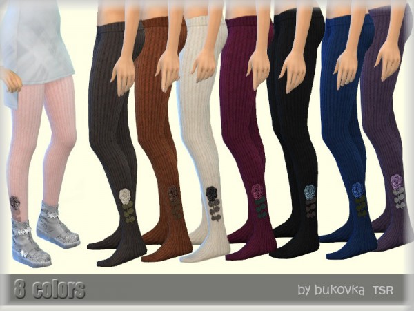  The Sims Resource: Tights Flower by bukovka