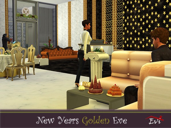  The Sims Resource: New Year Golden Eve by evi