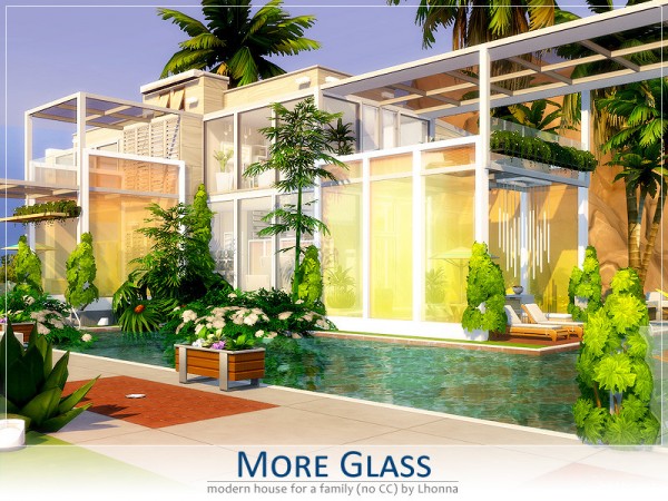  The Sims Resource: More Glass    House by Lhonna