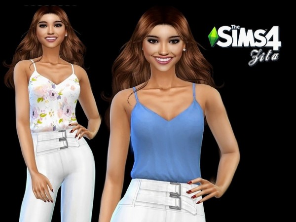  The Sims Resource: Gloria Casual Top by ZitaRossouw