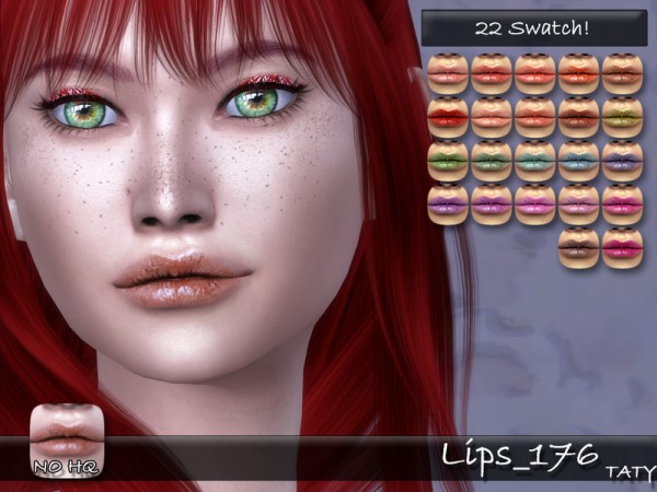  The Sims Resource: Lips 176 by Taty