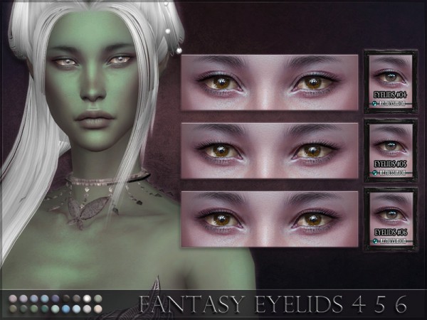  The Sims Resource: Fantasy Eyelids 4 5 6 by RemusSirion
